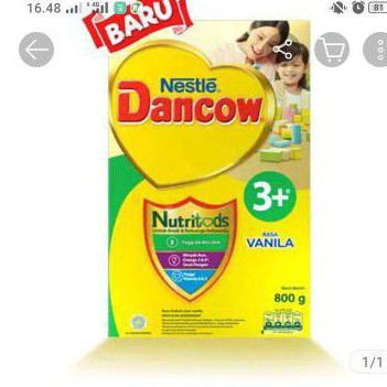 

susu Dancow 3+ 800gr rasa vanila,madu dan coklat