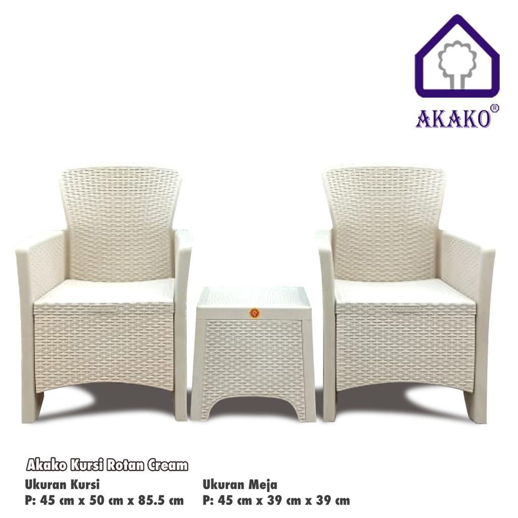 AKR - Akako - Kursi Rotan 1 Set - Kursi Sandar Mewah