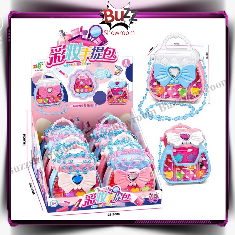 Mini Make Up For Kids Small Handbag Mainan Tas Mekap Anak Bag Set Dandan