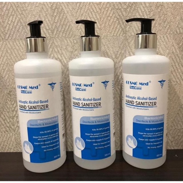 Hand sanitizer hand rub cosmo med