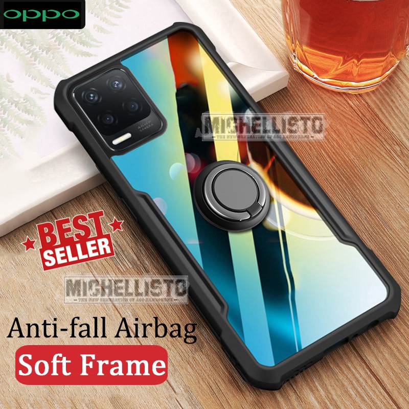Case OPPO A54 Ring Transparan CLEAR JAZZ SERIES Casing Softcase