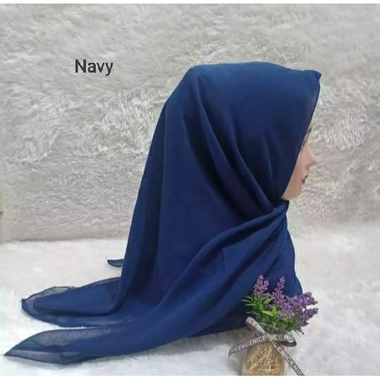 QBZ / SEGI 4 PARIS PREMIUM SERI WARNA 3 / JILBAB SEGIEMPAT PARIS NECI /SEGI EMPAT REDROS/VARISA/AZARA / CIPUT RAJUT DUA WARNA-Navy