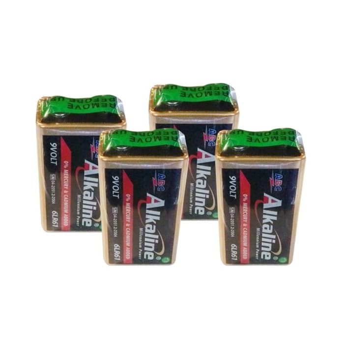 Battery Baterai Batre Abc Alkaline 9V / Alkaline 9 Volt / 9Volt