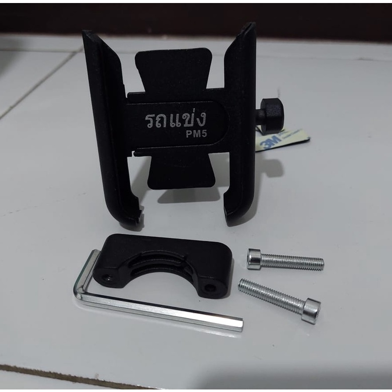 holder hp motor PLUS carger usb kualitas premium impor thailand holder motor hp bahan full CNC holder gps universal