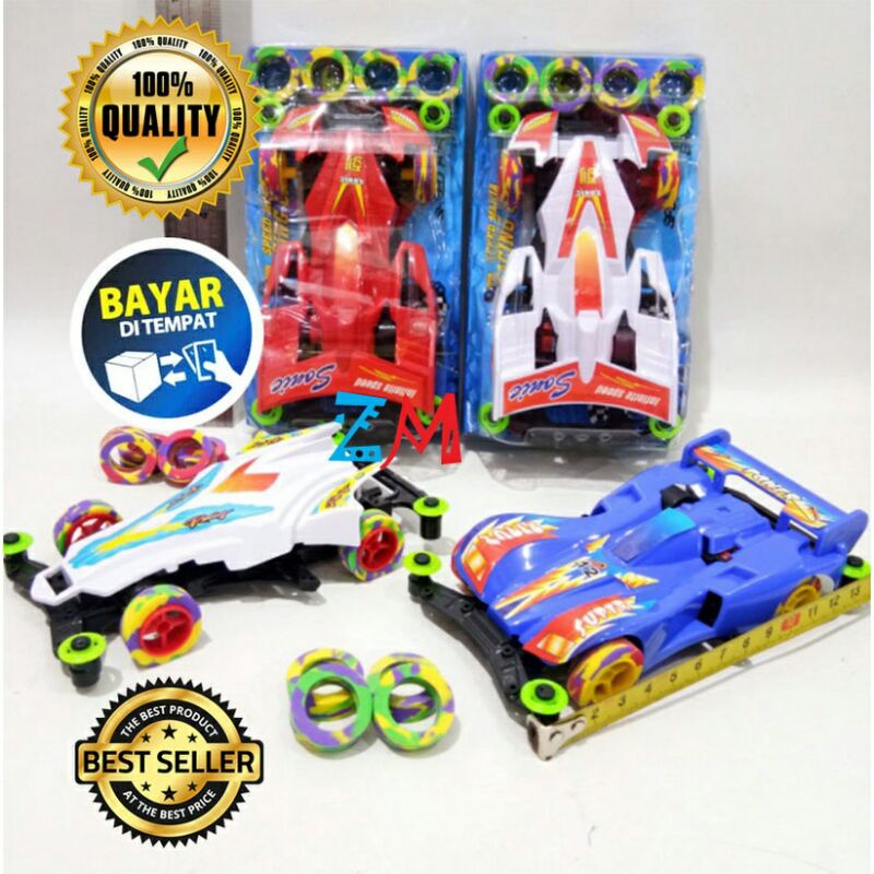 ( BISA COD ) Mainan Anak Mobil Tamiya Mini 4WD LU 1 Racing Car