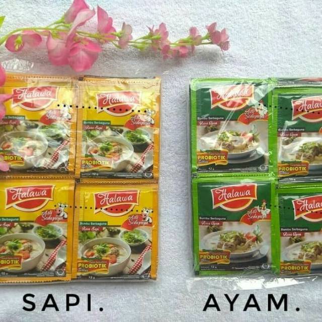 

BUMBU MASAK SEHAT PROBIOTIK HALAWA 12 SACHET