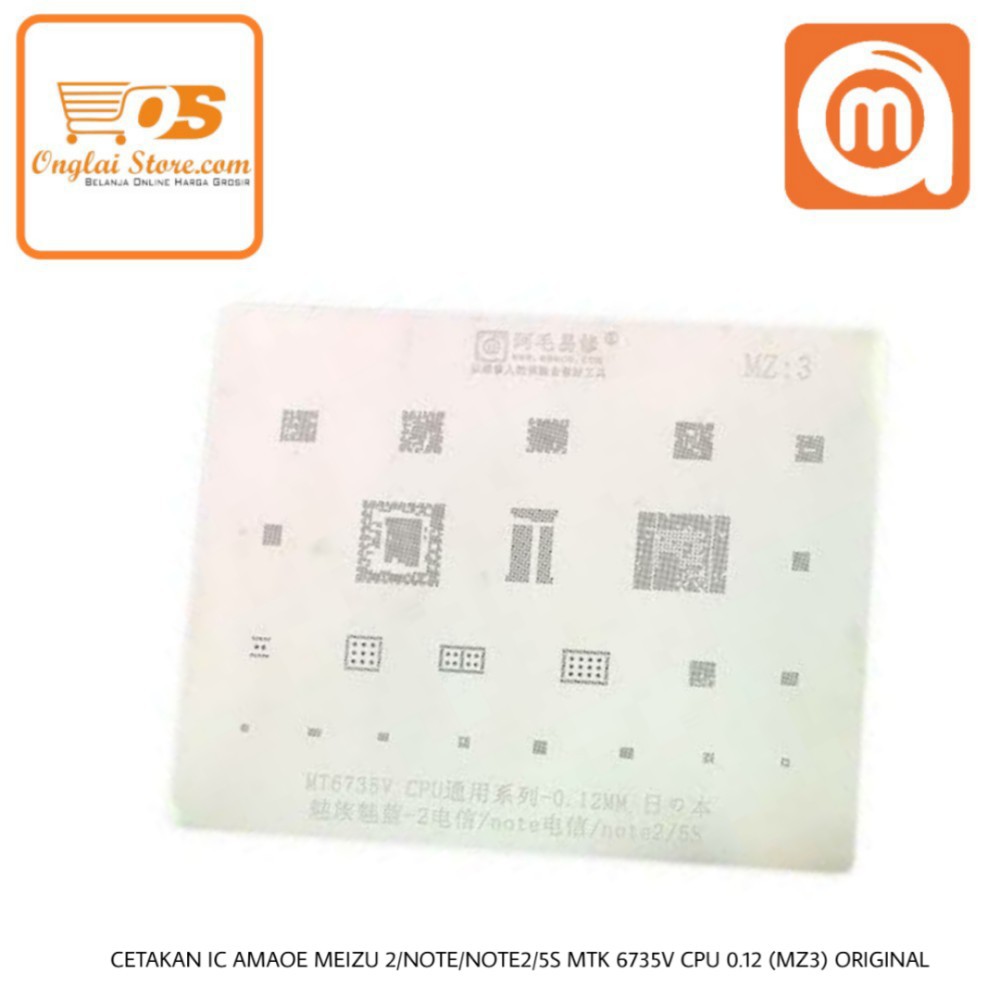 CETAKAN IC AMAOE MZ:3 MT6735V CPU UNIVERSAL SERIES-0.12MM BAHAN JEPANG ORIGINAL 
