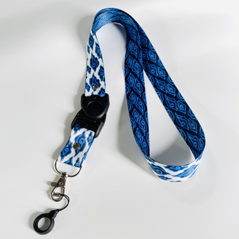 

Tali Lanyard Gantungan ID Card / Lanyard Printing Motif - Awan Biru Real Pick