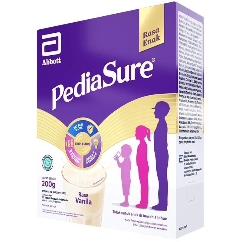 PEDIASURE 200gr (1-10 tahun) Nutrisi Pertumbuhan Anak