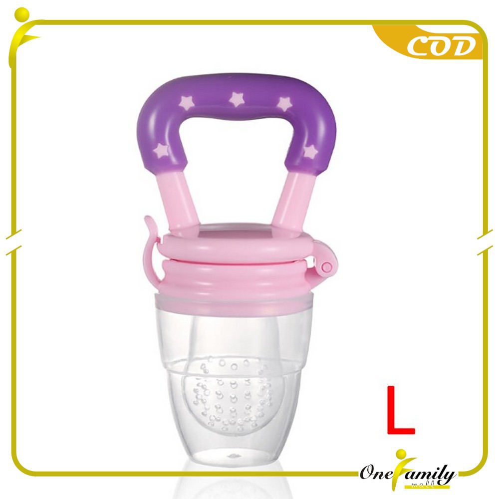ONE-C44-45 Empeng Dot Buah Anak Bayi Baby Fruit Feeder Rattle Teether Kompeng Pacifier Gigitan Bayi-Empeng L