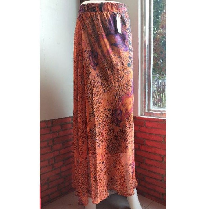 Rok Sifon/ Rok Payung/ Rok Sifon Motif/ Bawahan Sifon/ ROK Corak/ Rok Abstrak/ Rok Sifon Mayung