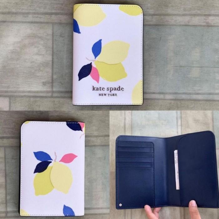 Cover Kate Spade Lemon Passport Case - Dompet Paspor