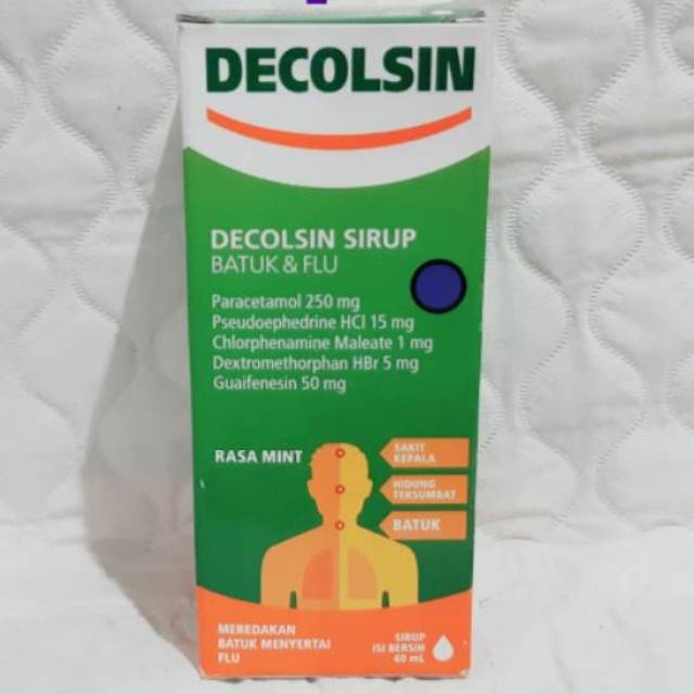 DECOLSIN BATUK PILEK SIRUP 60 ML MELEGAKAN HIDUNG TERSUMBAT