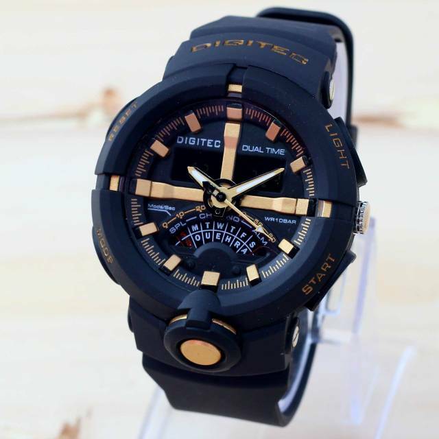 Jam Tangan Pria Digitec Original Rubber Water Resist