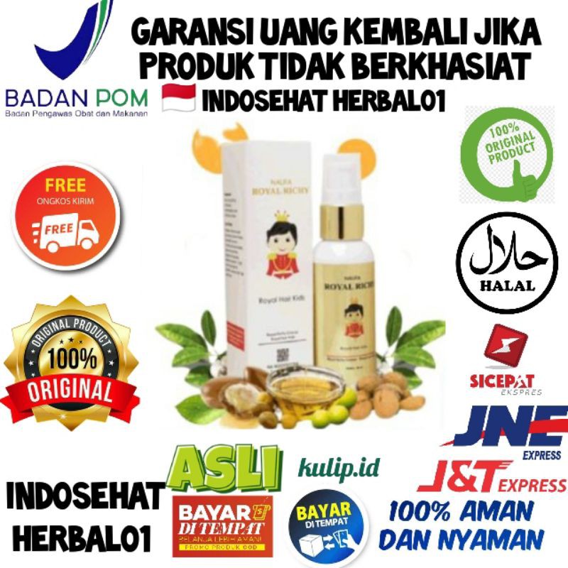 NAUFA ROYAL RICHY ASLI 100% ORIGINAL SERUM MINYAK KEMIRI