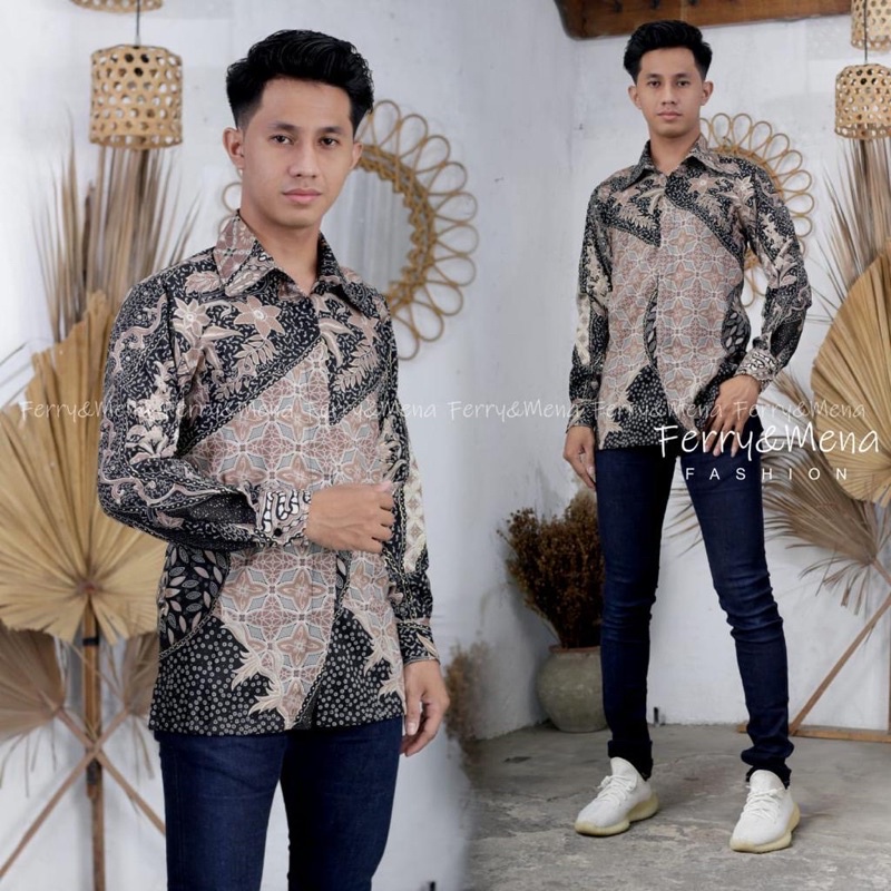 BATIK COWOK LENGAN PANJANG KEMEJA BATIK COWOK