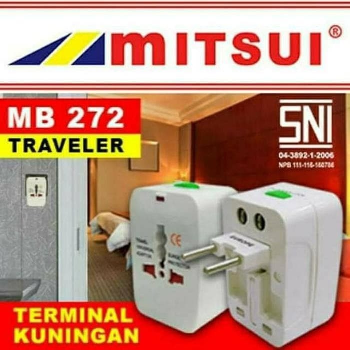 Travel Adaptor universal / Steker serbaguna Mitsui MB 272 SNI