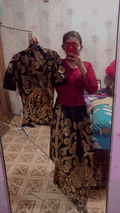 Maura Couple - Sania Ruffle Batik Couple Ori Ndoro Jowi Garansi Termurah Shopee - Batik Modern Solo