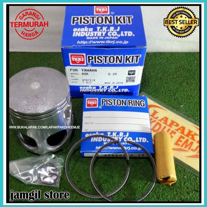 PISTON RX KING OS 25 TKRJ ORIGINA TKRJ ORIGINAL OSAKA JAPAN SEHER PISTON KIT RX KING OS OVER SIZE