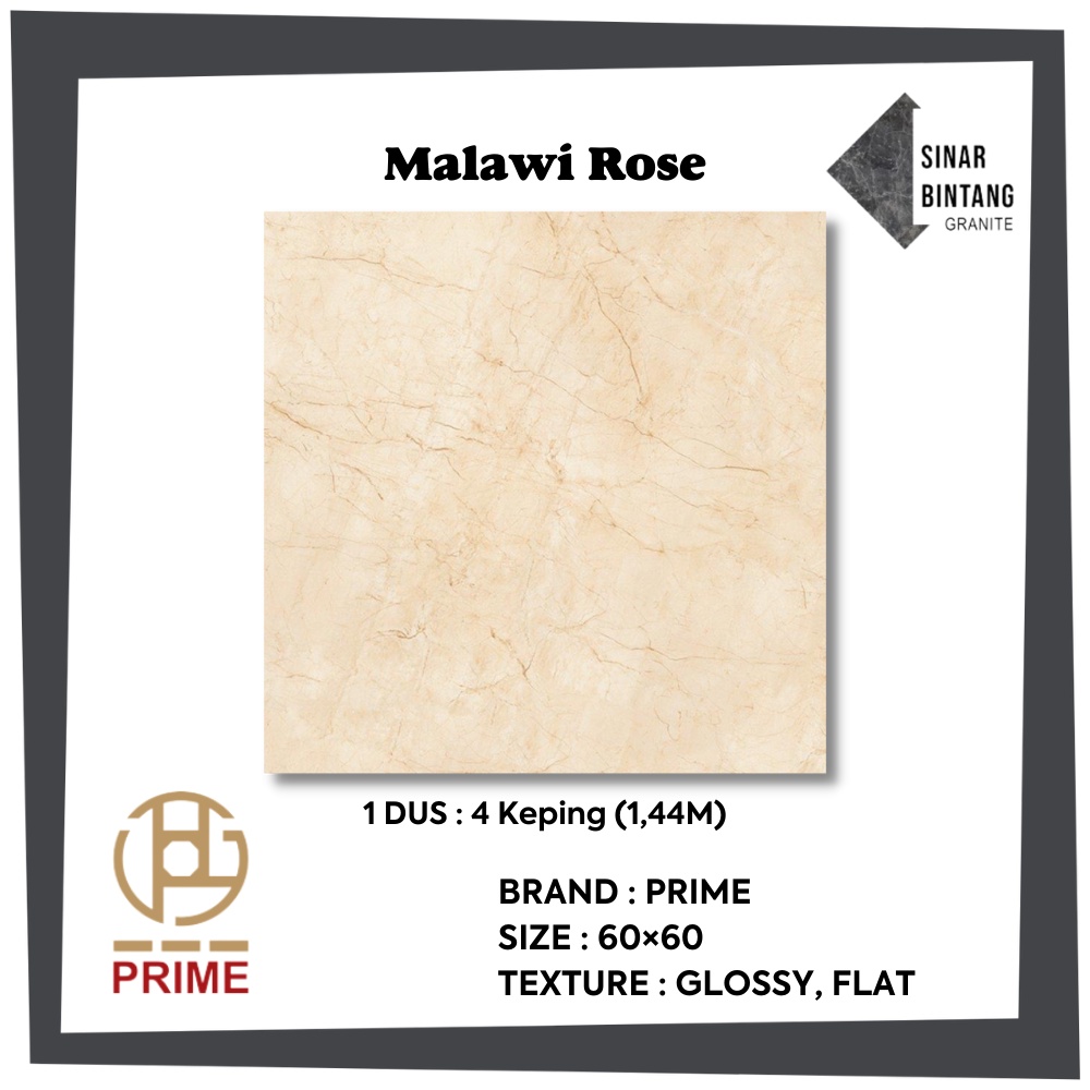 Granit 60X60 | Granit Lantai GP Malawi Rose PRIME
