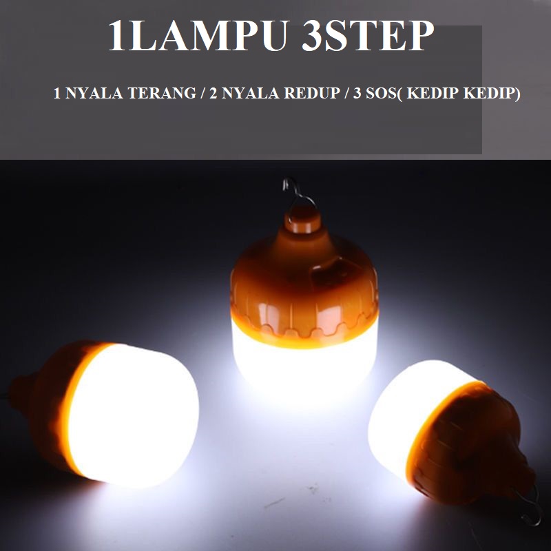 [WS] Lampu Emergency Bulb LED Indoor Outdoor Rechargeable - Lampu Darurat LED Bulb