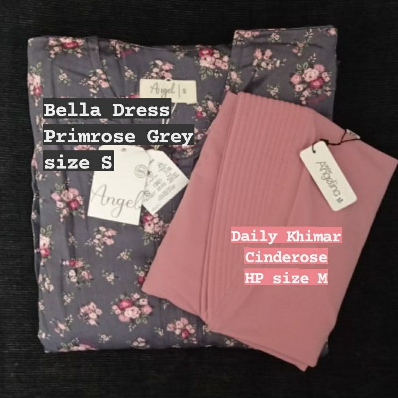 BOOKED Bella Dress Primrose Grey Atelier Angelina Angel