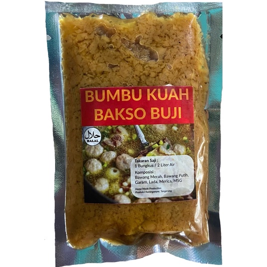

Premium Bumbu Kuah Bakso home made Bu ji 70gr