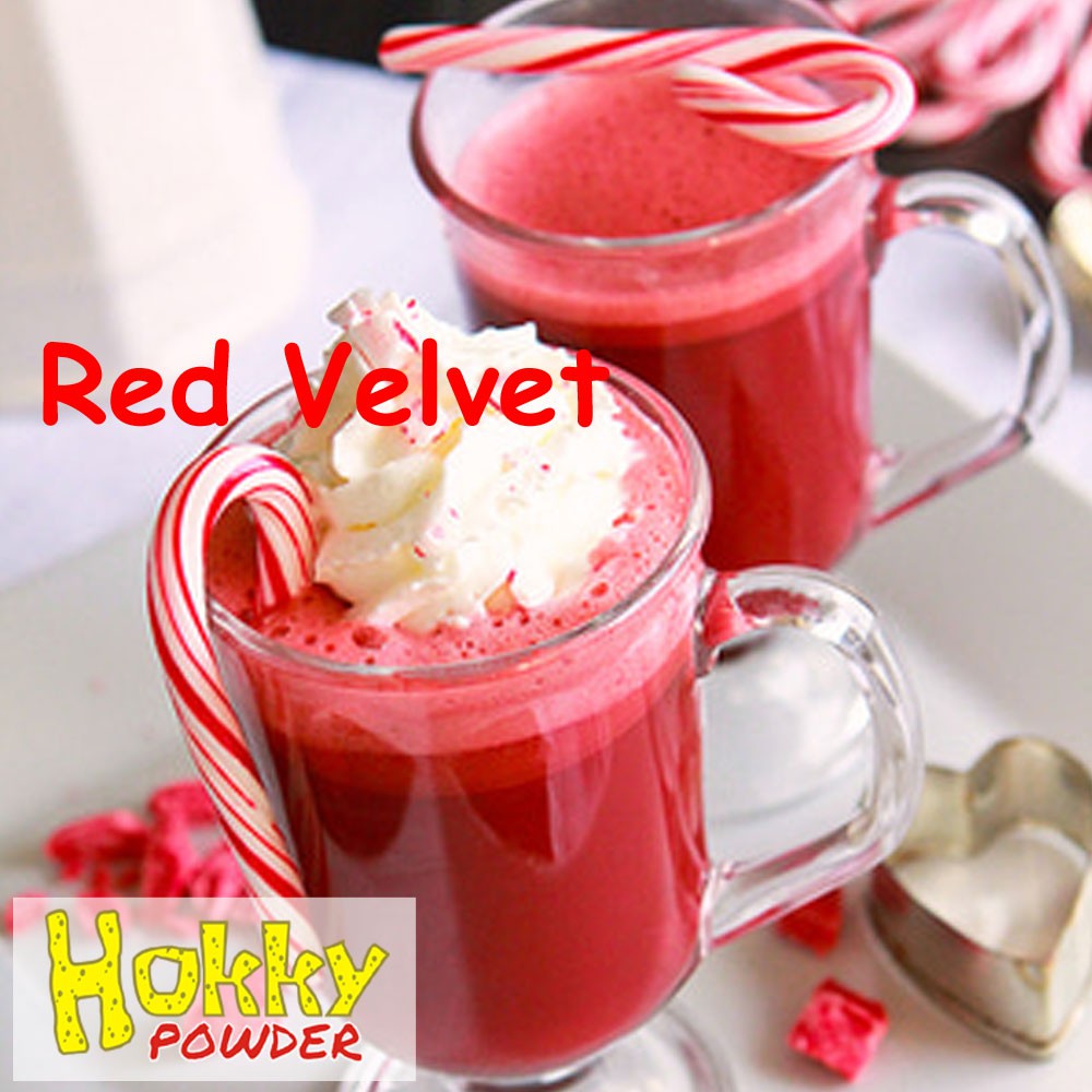 

BUBUK MINUMAN RED VELVET 1 Kg / BUBUK RED VELVET 1 Kg / RED VELVET 1000 gram / RED VELVET POWDER
