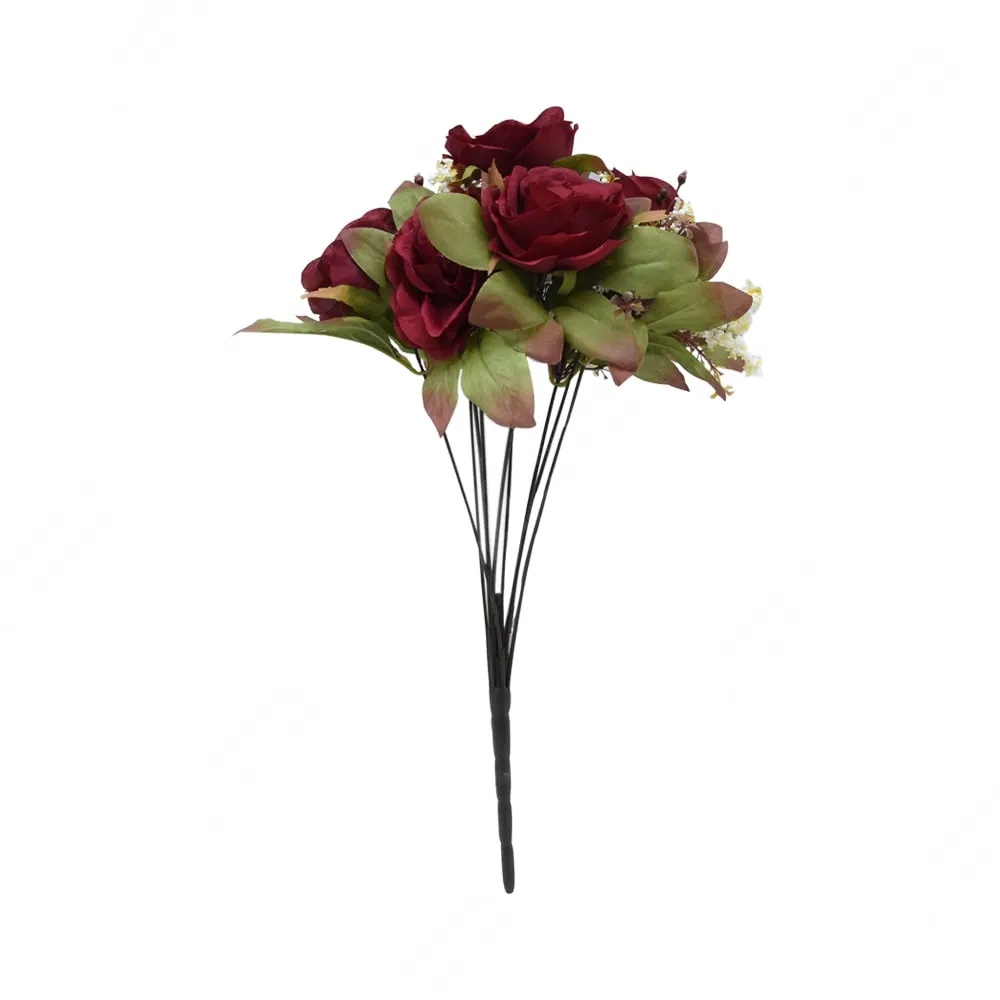 ACE Arthome 32 Cm Bunga Artifisial Rose Branches - Merah