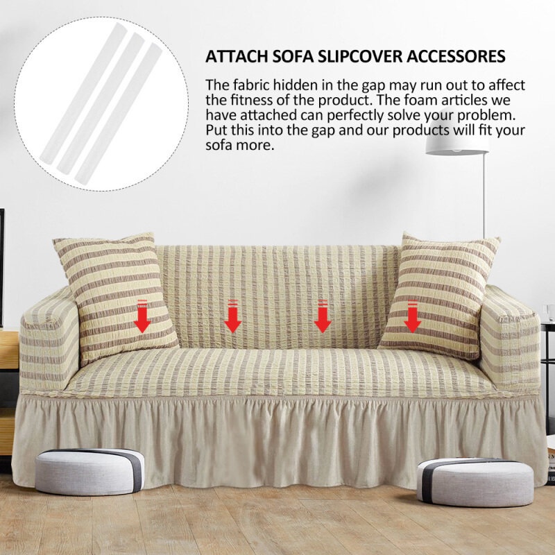 Mi.more Sofa Cover Spandex Seersucker 1/2/3/4Seater , Stretch Sofa Slipcover, Furniture Protector For Living Room1/2/3/4 Seater Sofa Cover