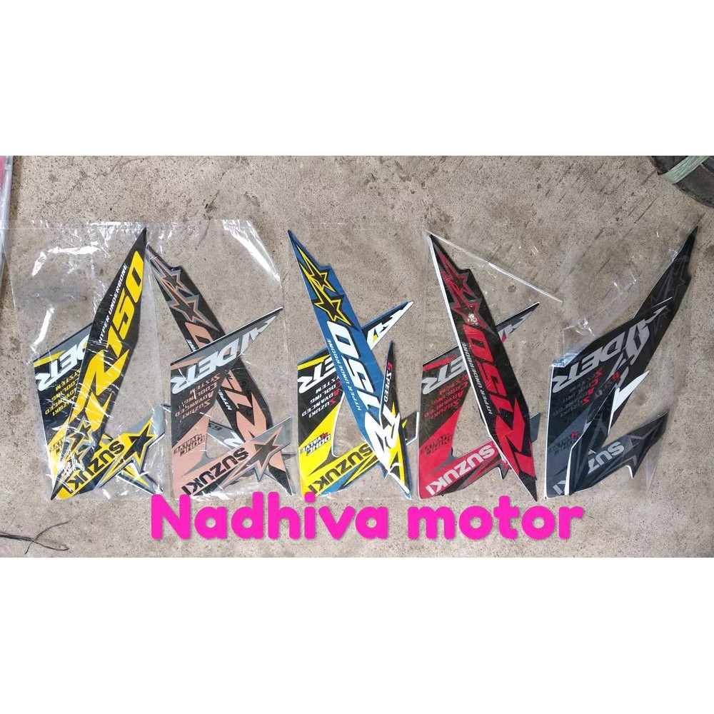 striping sticker satria f fu raider facelift
