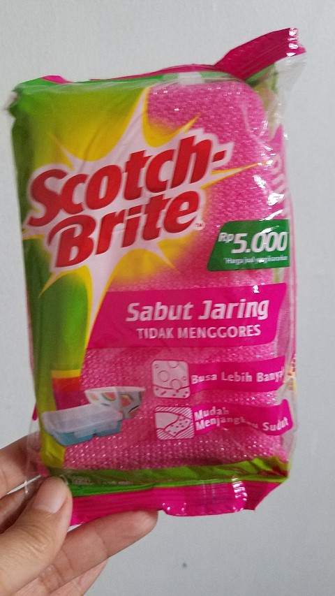 3m Scotch Brite Sabut Jaring / Sabut Spons / Spons Cuci Piring / Sabut Stainless