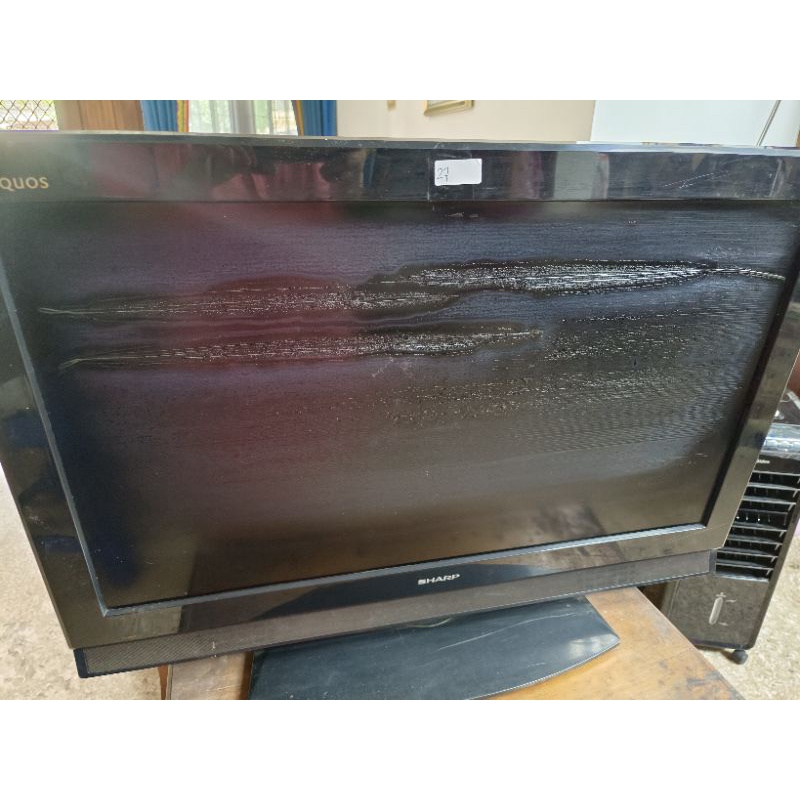 TV LCD SHARP 32 INCH 32" LC32M407I SECOND BEKAS PRELOVED KONDISI NYALA MINUS LAYAR BARET UNTUK KANIB