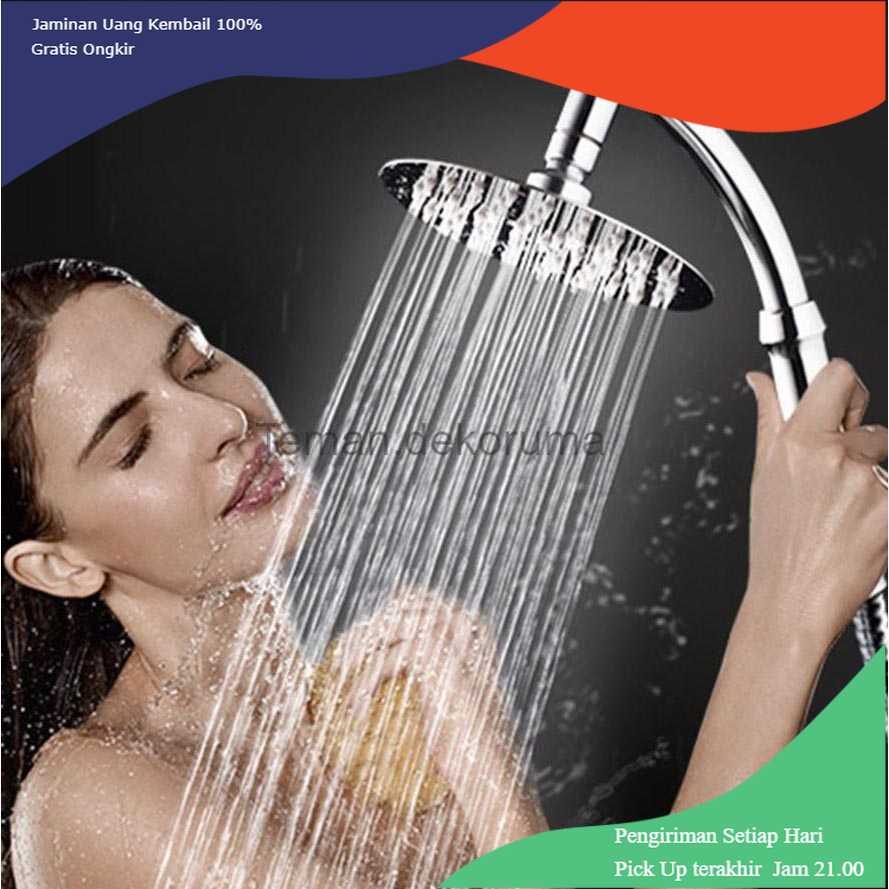 TD-DA1 BATHE PROJECT Kepala Shower Mandi 8 Inch Stainless Steel - ADQ0098