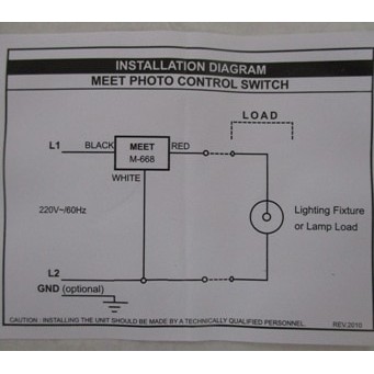 Fitting Fiting Sensor Otomatis 6 Ampere MEET/Photocontrol Switch