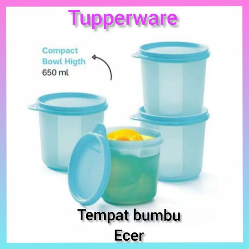 Jual Toples Bulat Tupperware Tempat Bumbu Ecer Promo ( 1 Pcs) | Shopee ...