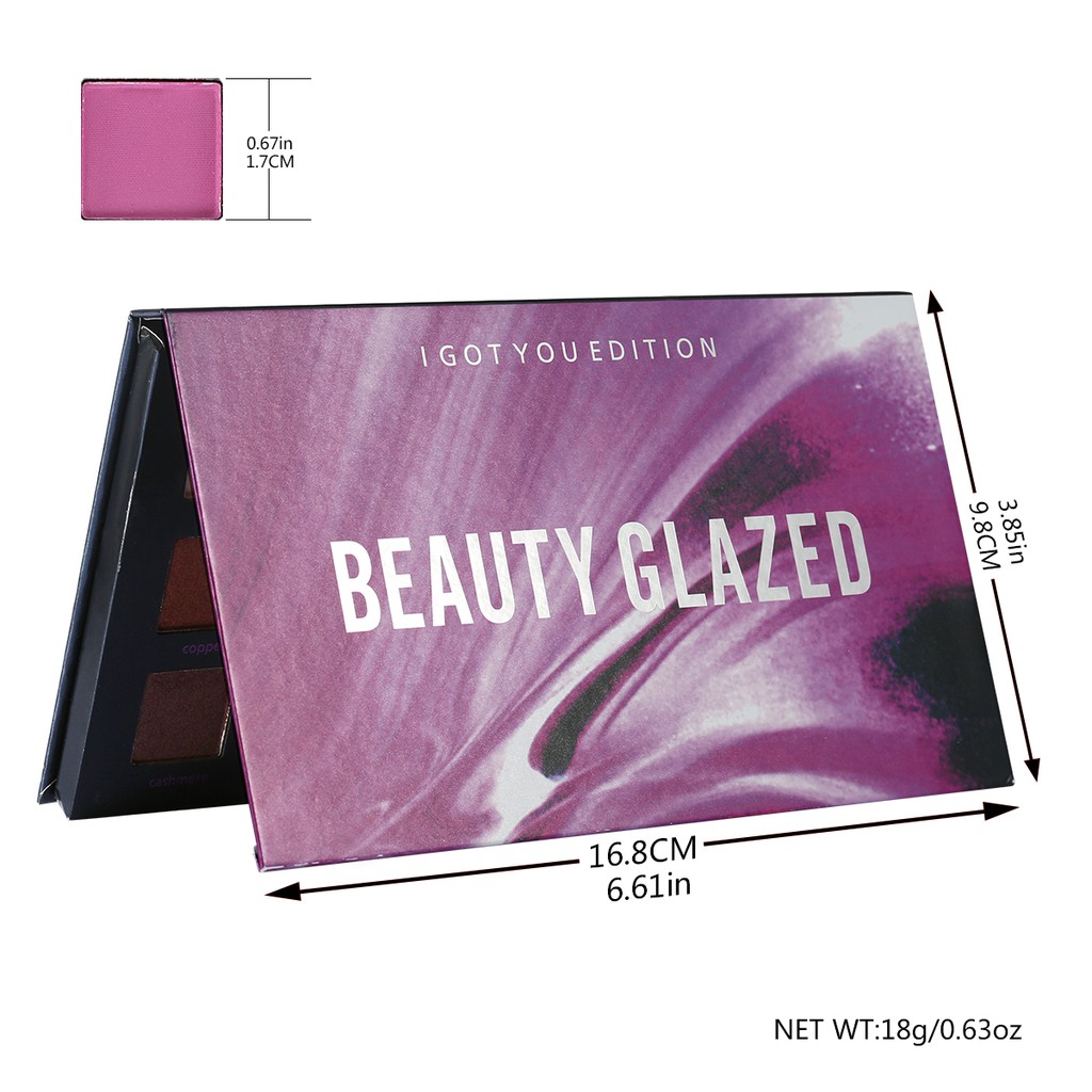 Beauty Glazed I Got You Eyeshadow Palette Beauty Glazed Eyeshadow Glitter Beauty Glazed Pallete Eyeshadow Beauty Glazed