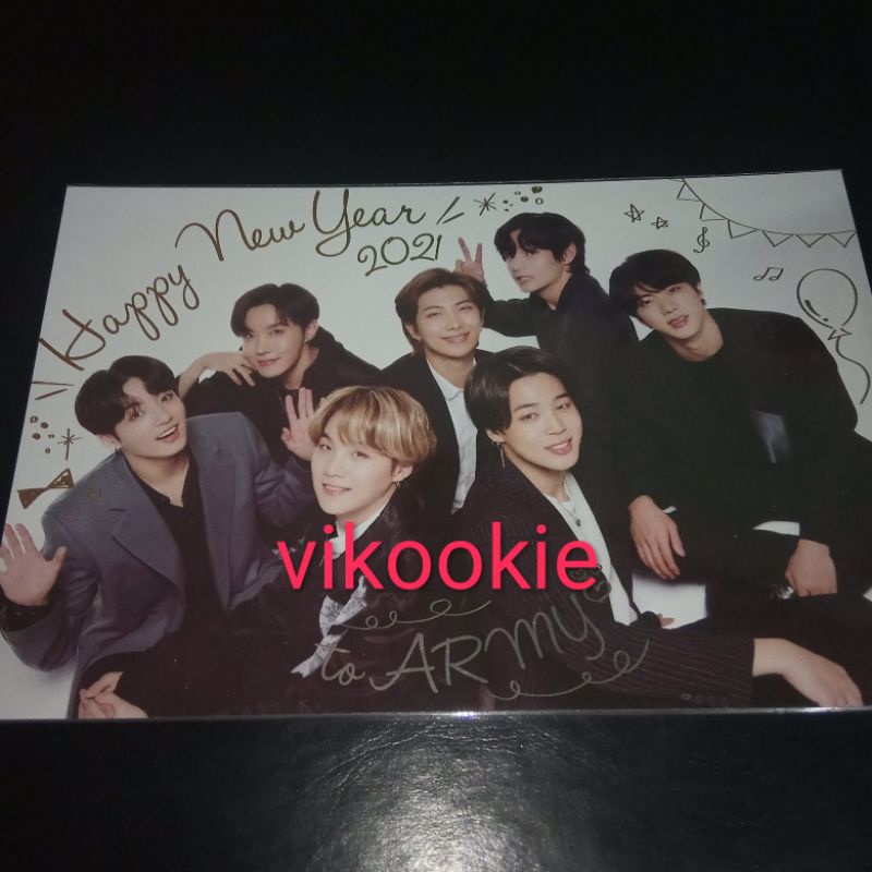 Postcard BTS Benefit FC Japan Limited 2021 Official