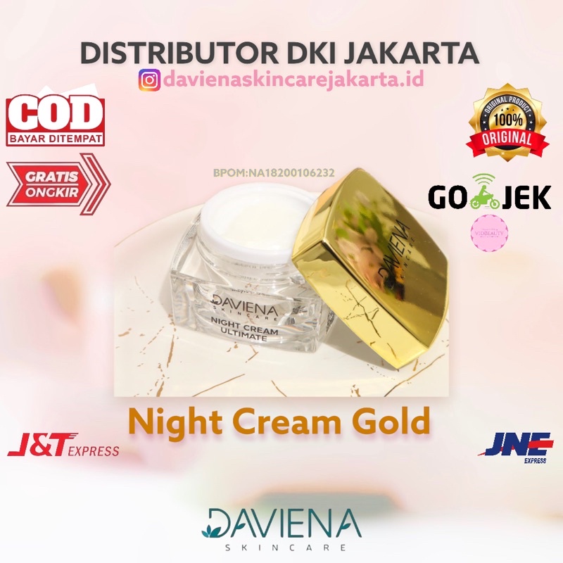 NIGHT CREAM GOLD SERIES (Dark Spot) DAVIENA SKINCARE