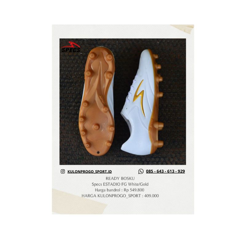 SPECS ESTADIO FG White/Gold