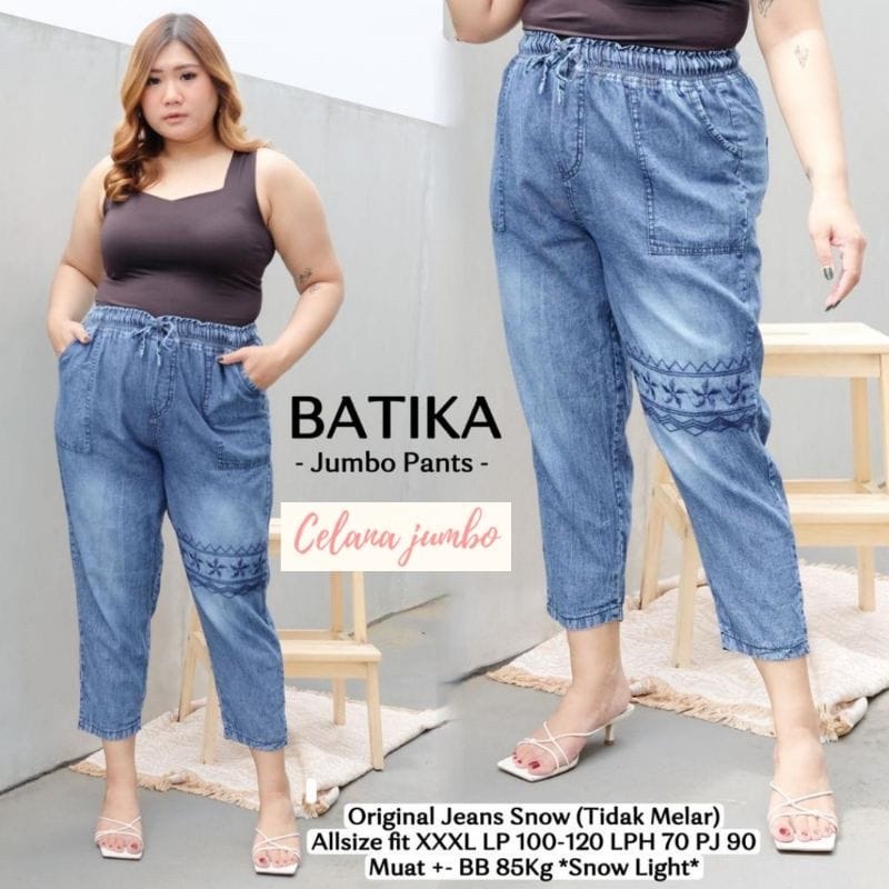 ORI JEANS SNOW WASHED JUMBO GEMOYY MODEL TERBARU XXXL DAN XXXXL