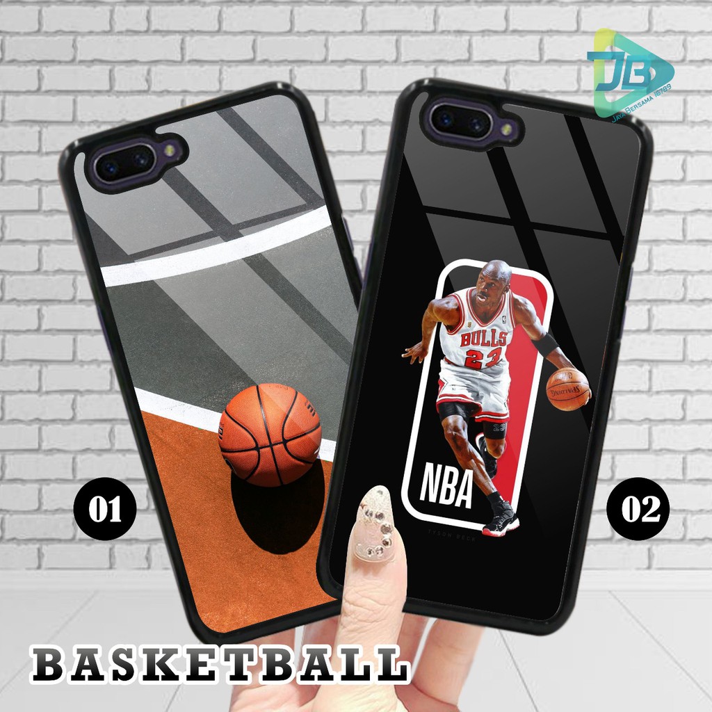 HARDCASE 2D GLOSSY BASKETBALL OPPO VIVO XIAOMI SAMSUNG REALME IPHONE ALL TYPE JB4672