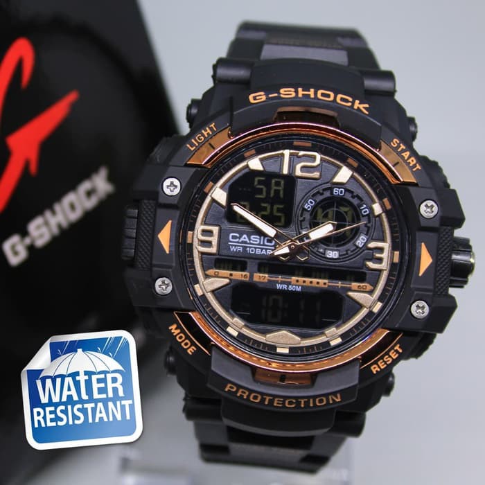 JAM TANGAN GS GW 6800 ANTI AIR (ADA 4 WARNA) - I BLK ROSGLD
