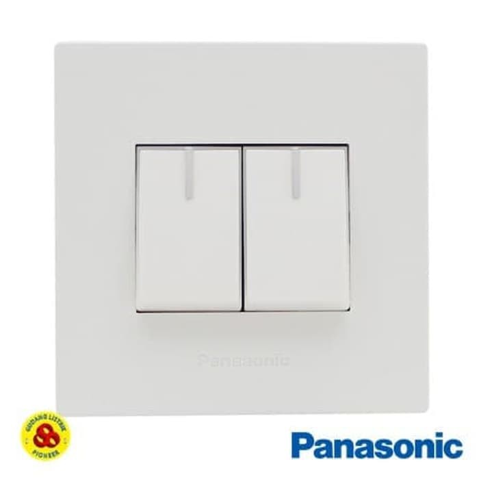 Panasonic Saklar Seri 2G WESJ78029 + WESJ5931 White Style Series