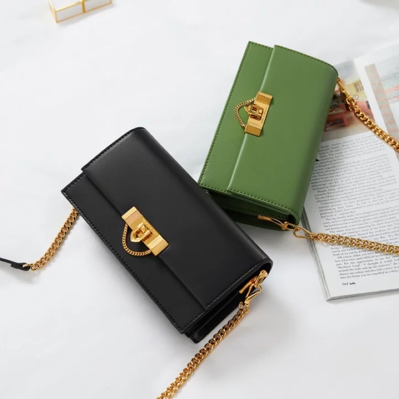 Talullah Metallic Pushlock Wallet