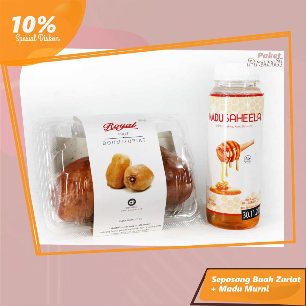 

Paket Promil "Sepasang Buah Zuriat dan Madu Murni 340 gram