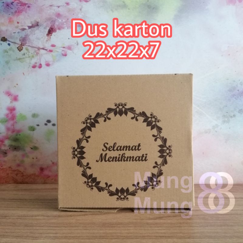 

Dus Karton Nasi 22x22/Kotak Karton Nasi 22x22 /Dus E-Flute
