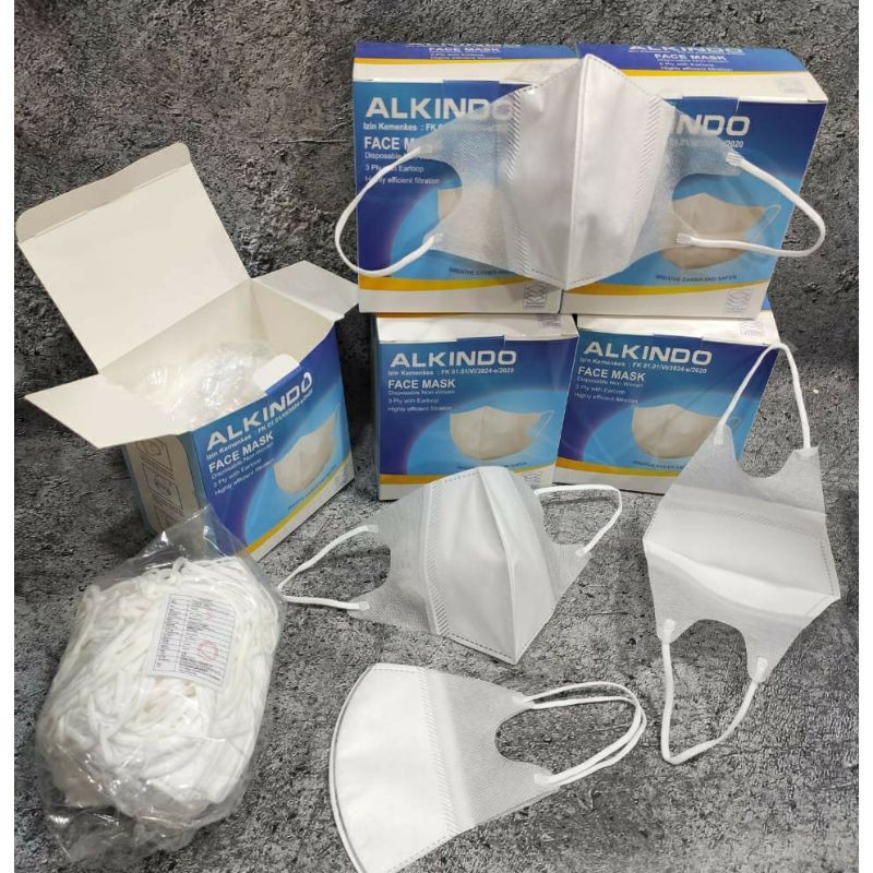 DUCKBILL ALKINDO ADULT FACE MASK 3PLY BFE 95% 1 box 50 pcs