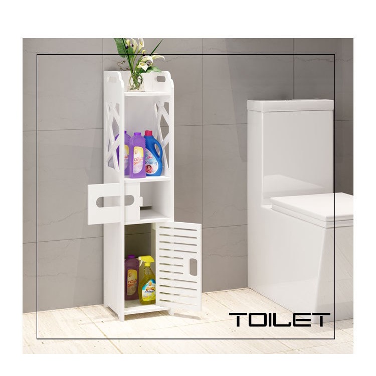 Rak  Kamar Mandi minimalis  organizer toilet Susun Minimalis Tahan Air Murah Shabby Chic DIY Serbaguna aesthetic Multifungsi Portable Desktop Organizer Tempat Penyimpanan Sabun sampo shampo Alat Mandi Perlengkapan alat Mandi Waterprrof Bongkar Pasang