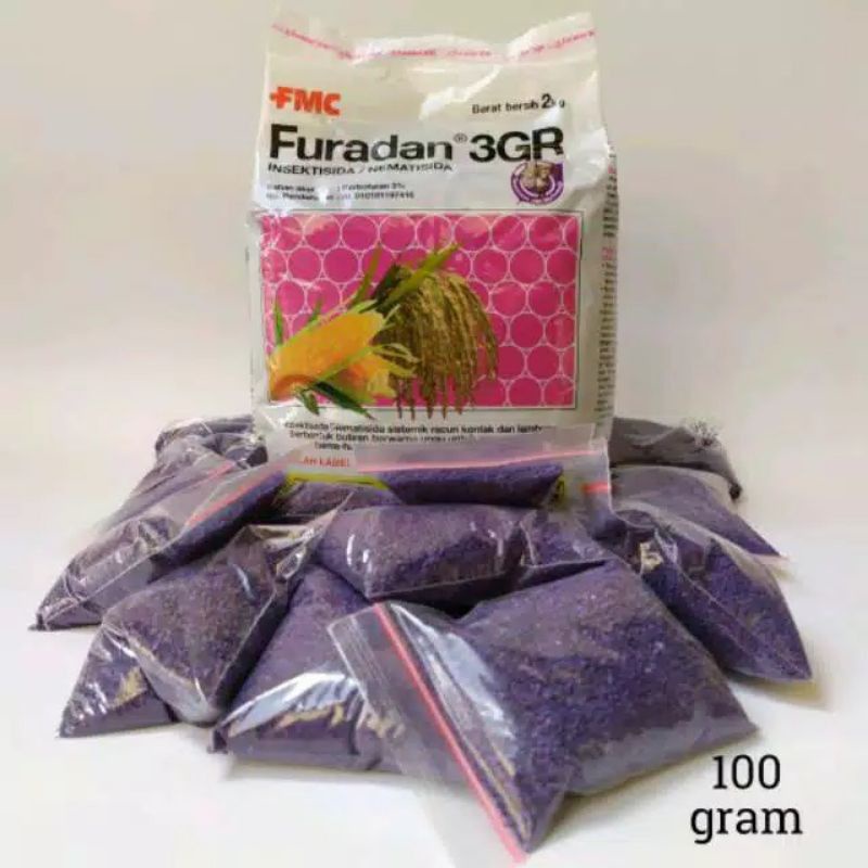 REPACKING 100 gr insektisida furadan 3gr pembasmi hama sundep pembasmi hama bekicot sidafur obat per
